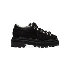 Schutz Lucille Sz 5 Black Suede Chunky Platform Shoe Gorpcore Grunge Hiking